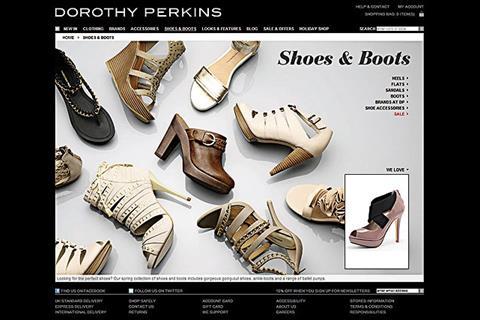 Dorothy Perkins website